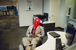 Red L.M.B.G. Balaclava