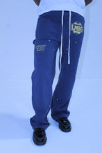 Load image into Gallery viewer, F/W ‘25 Navy Sweatpants w/ Gold Logo
