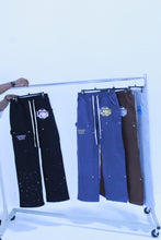 Load image into Gallery viewer, F/W ‘25 Black Sweatpants w/ Pink Logo- Handpainted
