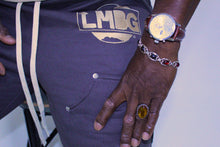Load image into Gallery viewer, F/W ‘25 Charcoal Grey Sweatpants w/ Tan Logo
