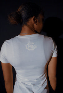 LMBG Original Logo Tee (White/White)- Women's