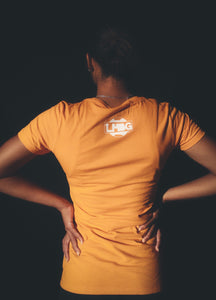 LMBG Original Logo Tee (Orange)- Women's