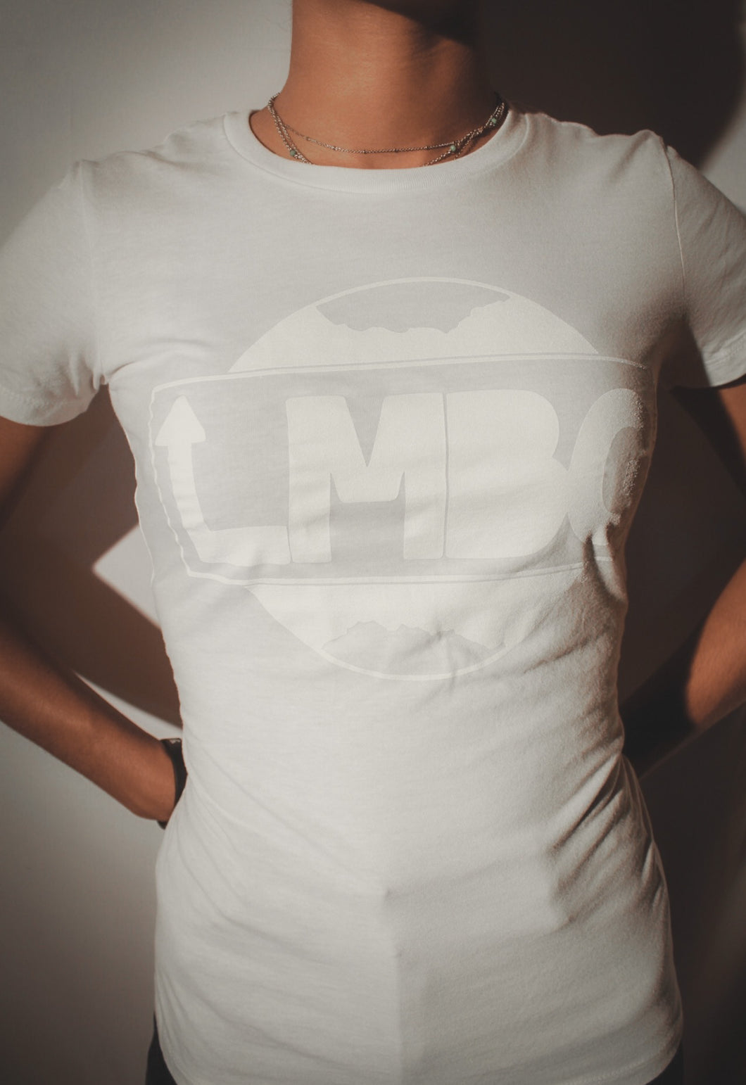 LMBG Original Logo Tee (White/White)- Women's