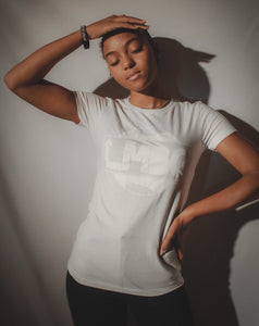 LMBG Original Logo Tee (Stone Grey)- Women's