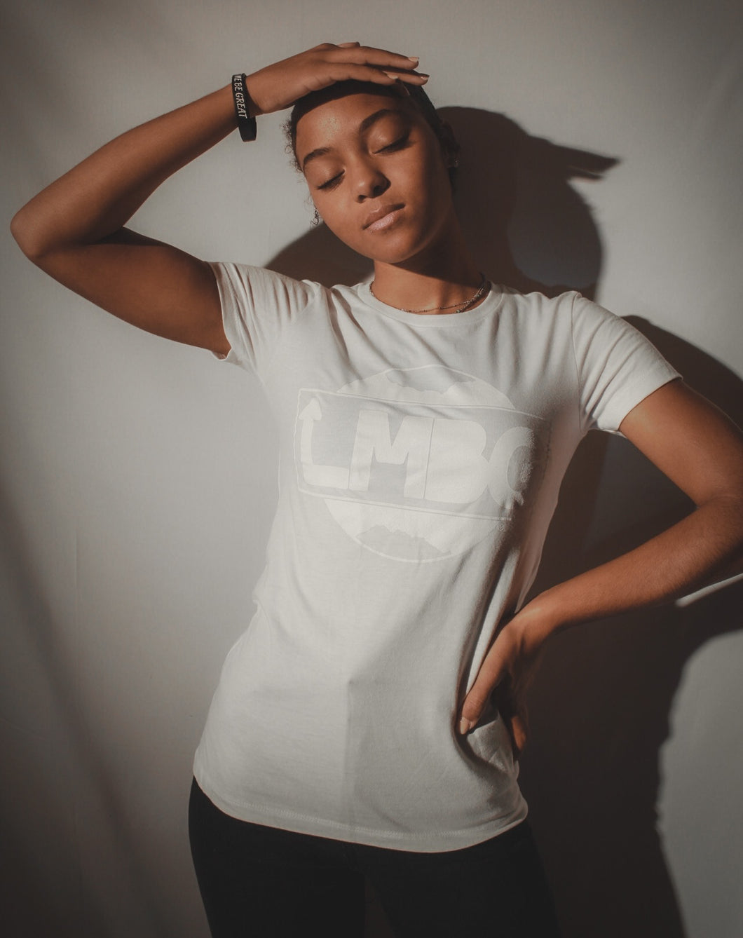 LMBG Original Logo Tee (Stone Grey)- Women's