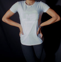 Load image into Gallery viewer, LMBG Original Logo Tee (White/White)- Women&#39;s
